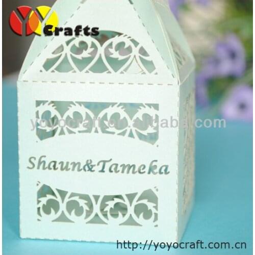 Festival supplies cupcake box wholesale laser cut wedding party supplies customized wedding candy box