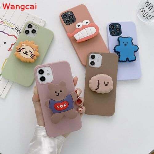 Luxury cartoon phone case for Samsung Galaxy A21S A21 A11 M11 A41 M21 M30S A20S A10S A30S A50S A50 A70 A60 A40 Soft Holder cover