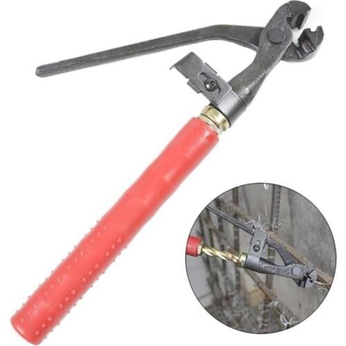 Manual Rebar Tie Wire Twisting Pliers Tool, Rebar Wire Tying for 0.8/1/1.2/1.5mm, Concrete Metal Wire Twisting Fence Tool