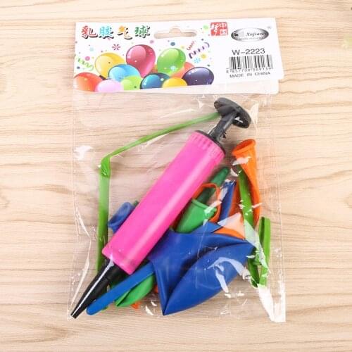 New Style Bag Pump Balloon Set Combination Birthday Party Decoration Balloon Children Toy