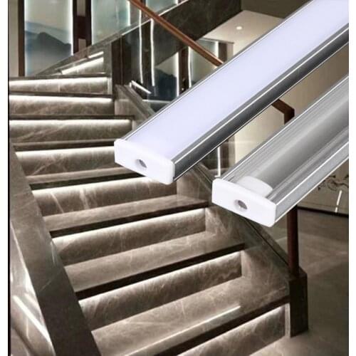 LED Bar Lights Aluminum Channel Holder 0.5 m 12 mm with for 5050 5630 LED strip U-Style Shaped For LED Strip Light