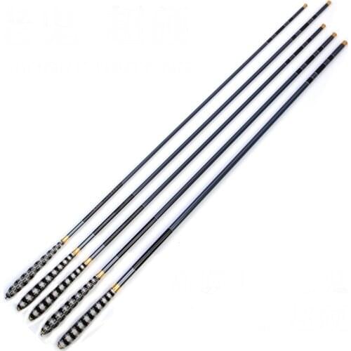 Telescopic Carbon Fiber Super Hard Ultra Light Carp Fishing Pole Stream Fishing Rod Hooks S55