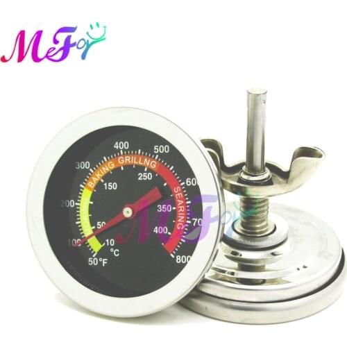 400 Degree Stainless Steel Oven Cook Thermometer Temperature Gauge Mini BBQ Food Meat Thermometers Grill for Home Kitchen Food