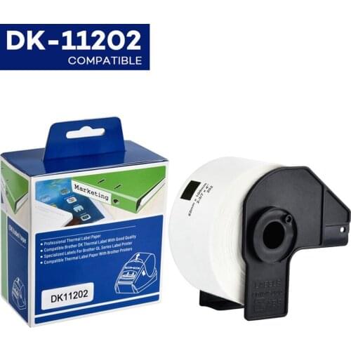Yance 1Roll Compatible brother thermal printer DK-11202 DK 11202 Label 62*100mm Compatible Brother label maker DK11202 DK Label