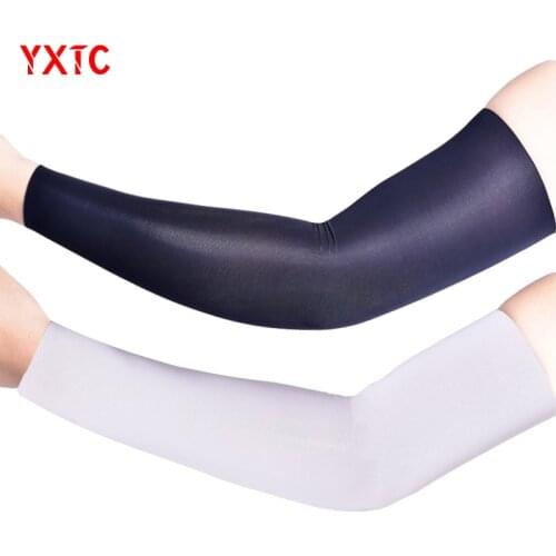 Outdoor Ice Silk Sleeves Breathable Quick Dry UV Sunscreen Cuff Cycling Running Basketball Ice Silk Cool Arm Sleeves Summer