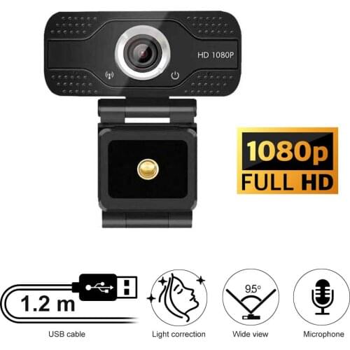 Web Camera Full HD Cam With USB Connector And Build-in Microphone for Skype, MS Teams, Zoom, Home Office, Video Chat, Conference