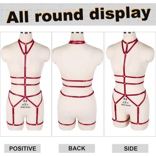 Sword Belt Women Caged Bra Body Harness Sexy Underwear Bondage Female Holographic Strap Top Waist Size Gothic Clothes Erotic