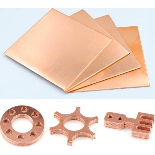 1pcs of Copper Sheet Plate Of Different Sizes 99.9% Handmade Material Pure Copper Plate Material for Industry Mould or Metal Art