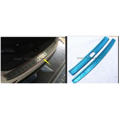 For KIA Sportage KX5 2016 2017 1PCS ABS Plastic Rear Bumper Protector Sill Trunk Trim accessories car styling