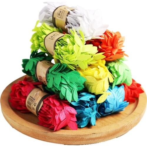 10yard Cloth colorful leaf rattan green leaf scorpion DIY Wedding Birthday Wedding Decoration Rattan Gift Bouquet Packaging Rope