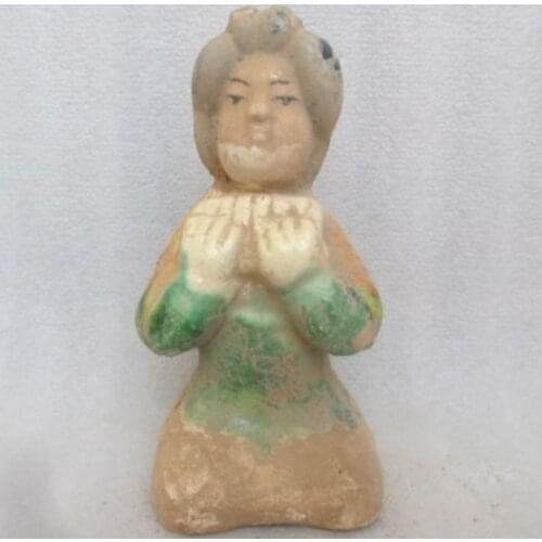 12 cm * / China collectibles tang sancai pottery and porcelain. Figure statue/6