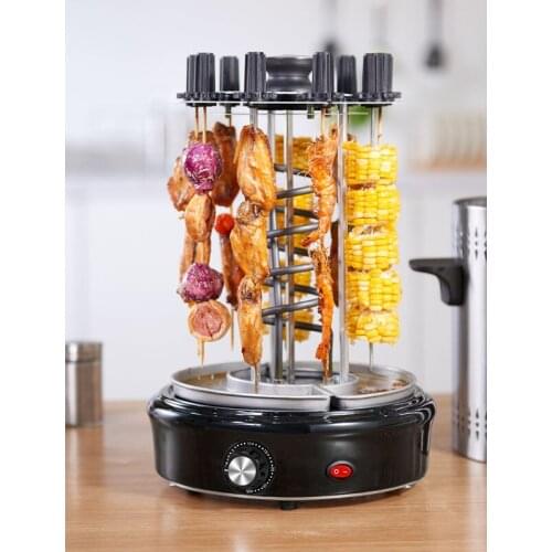 1200W Electric grill Home Smokeless Grill Automatic Rotating barbecue Skewers Kebabs Barbecue machine