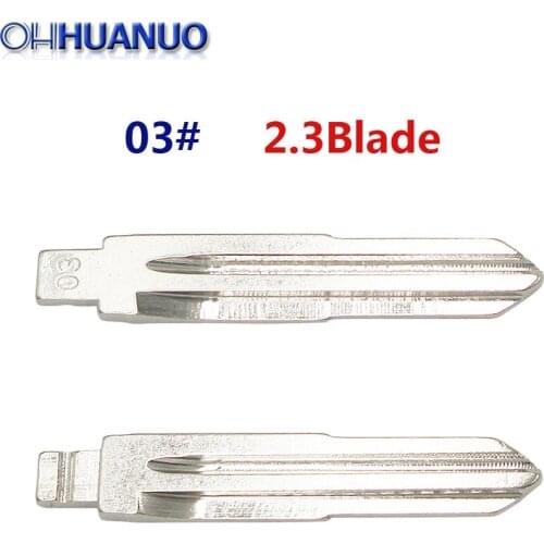 2pcs/lot 03# for KD Remote Key Universal Uncut Blank BLADE for Toyota Camry Crown Corolla Reiz Highlander Vois Car Key Blade