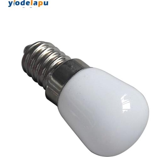 LED Fridge Light Bulb E14 2W Refrigerator Corn bulb Milk shade AC 220V White/Warm White COB Chandelier Lamp