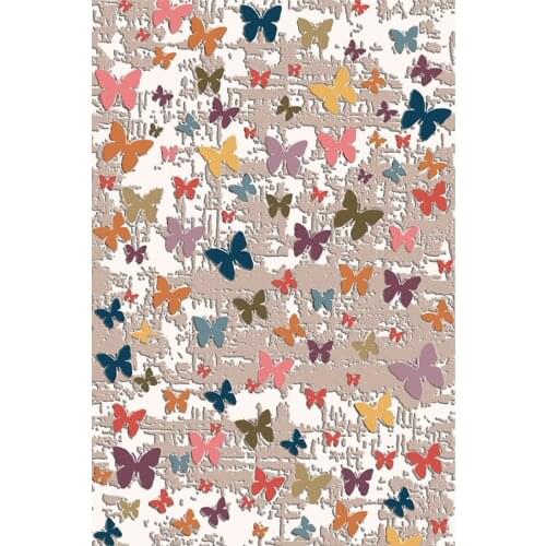 2021 Model Easy Washable Quality Digital Printed Carpet With Ancient Egyptian Art And Colorful Cluster Butterflies Pattern Rugs