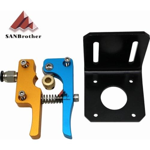 3D All Metal Aluminum Anodized Bowden Extruder For Reprap 3D printer 17 nema stepper motor 1.75 mm version