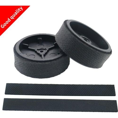 4Pcs/Lot 2Pcs Wheels +2 Pcs Tire Skin for IRobot Braava 380T 320 321 for Mint Plus 5200C Wheels Mopping Robot Parts Accessories