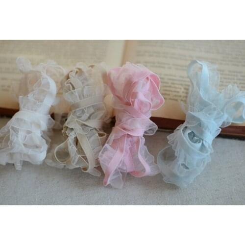 5 Meters/lot 1.5cm Width Stretch Elastic Lace Sewing Ribbon Guipure Lace Trim or Fabric Warp Knitting DIY Garment Accessories