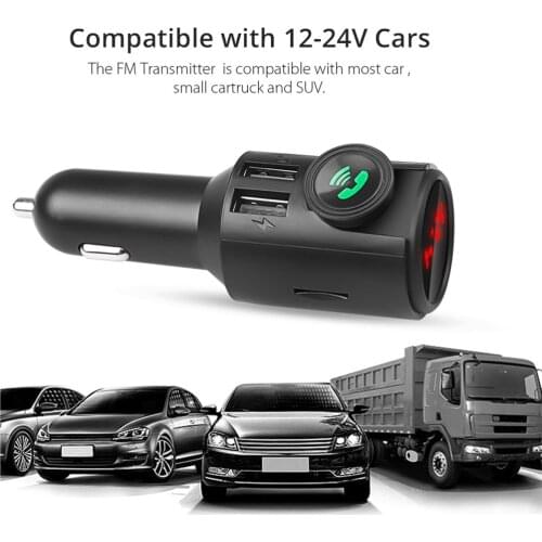 Wireless WiFi Dual USB 5V FM Transmitter HandsFree Music Audio Receiver Wireless Audio Receiver Stereo Receiver