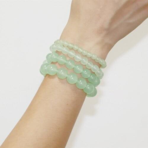 Handmade Trendy Beads Bracelet for Women Natural Stone Jades Crystal Yoga Chakra Solar Bracelets Wristband Jewelry 19cm B364