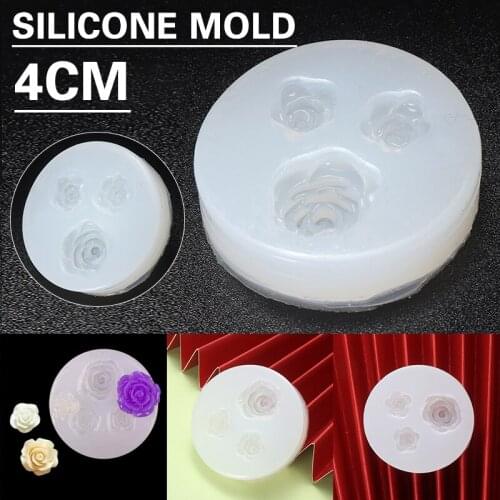 Flowers Silicone Pendant Mold Jewellry Charm Necklace Making Resin Mould Epoxy Casting Decoration Tool For DIY Craft Wax Soap