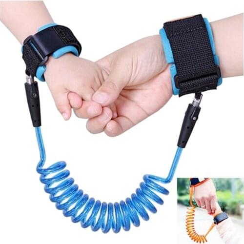 Kids Children Outdoor Games Playing Anti Lost Wristband Link Safety Leash Harness Hand Ring Traction Rope Adjustable Braclet Toy