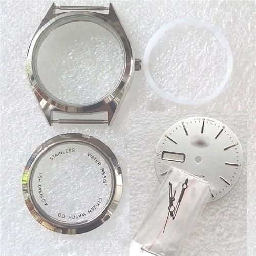 For 8200 Movement 36mm Steel Watch Case Kit Spare Part