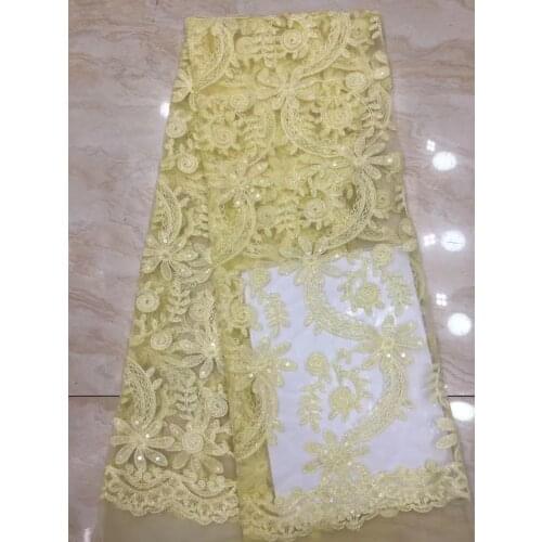 French Sequin Lace Fabric 2021 High-quality Lace Latest African Lace Fabric Embroidery Mesh Tulle Lace Fabric D3825