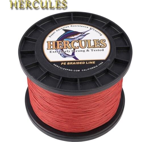 Hercules 1500m Fishing Line 8 Strands PE Braided Wire For Carp Fishing Pesca 15 Colors Multifilament 10-200LB Super Strong Cord