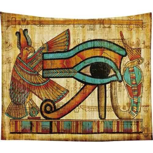 Mandala Tapestry Vintage Ancient Egypt Culture Wll Hanging Backdrop Room Decor Hippie Witchcraft Home Decor Rectangle Cloth