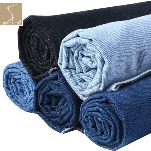 Indigo Natural Striped Cotton Denim Navy Blue Plain Light Weight Denim Fabric Black Heavy Cotton Twill Denim