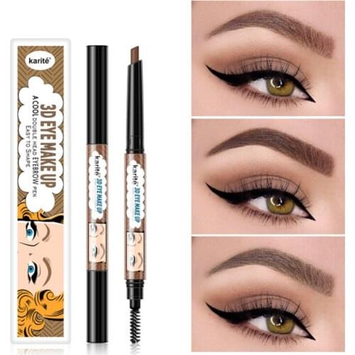 EyeBrow Pencil Cosmetics Makeup Tint Natural Long Lasting Paint Tattoo Eyebrow Waterproof Brown Eye brow Makeup Set Beauty