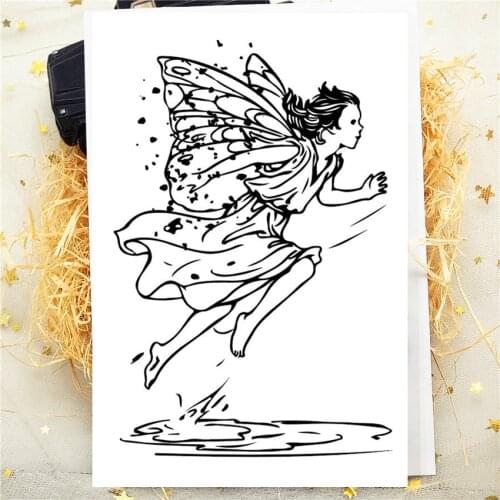 9*6 Elves Collection Transparent Clear Stamp Silicone Stamp/Seal DIY Scrapbooking/Photo Album Easter Stamp Sheets