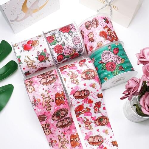 Hedgehog Squirrel Printed Grosgrain Ribbon For Craft Supplies Sewing Accessories 5 Yards, Planar Resins Mold 10 Pieces. 48081