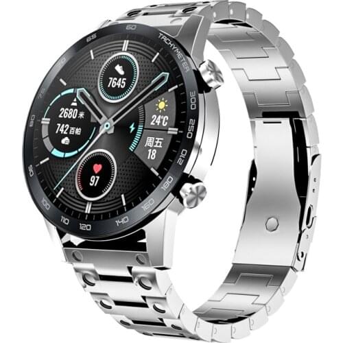 Metal Stainless Steel Wrist Strap For HUAWEI Watch GT 2/Honor Magic Watch 2 Strap For Samsung Galaxy Watch 46mm Gear s3 Frontier