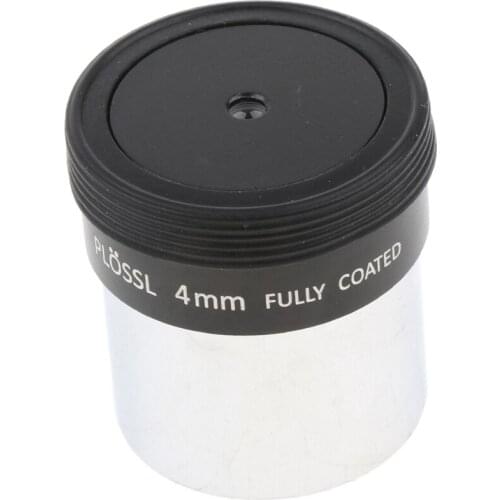 1.25" Plossl 4mm Fully Multicoated Eyepiece Lens For Astronomy Telescope, Black