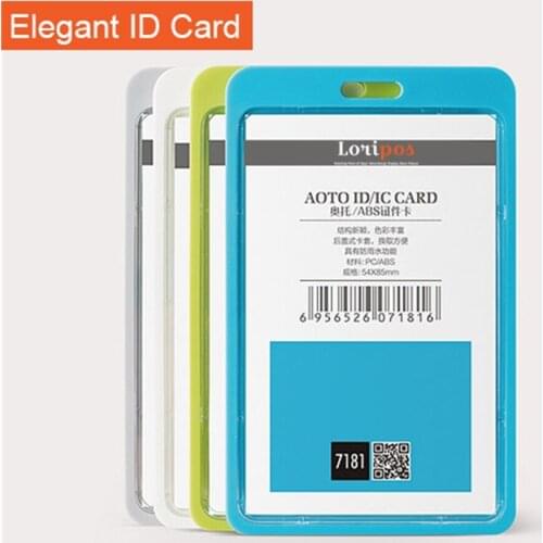 Plastic card sleeve ID Badge Case Clear Bank Credit Card Badge Holder Accessories