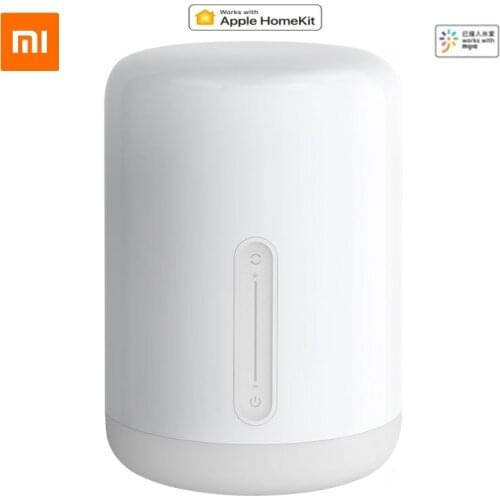 Original Xiaomi Mijia Bedside Lamp 2 Bluetooth WiFi Connection Touch Panel APP Control Works For Apple HomeKit Siri Mihome App