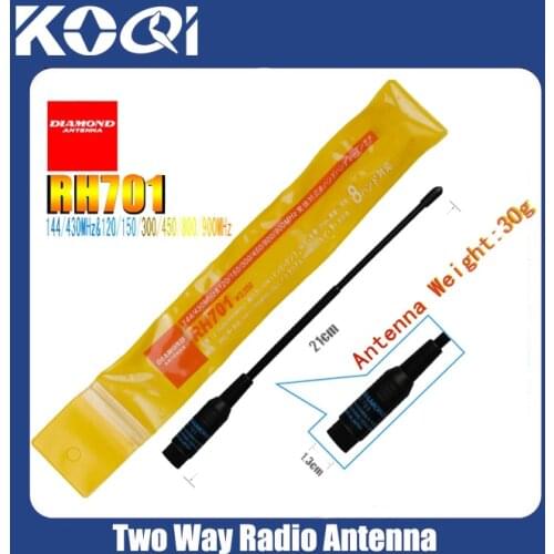 Free shipping+ hot sales RH701 Diamond long range antenna for handheld radio ICV8 IC-F16 interphone ICV85 IC-V80 walkie talkie