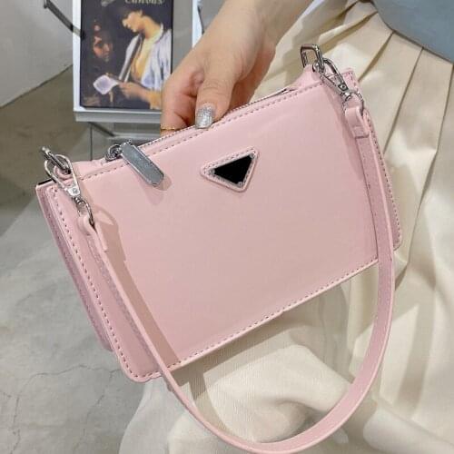 Luxury Pink Womens Crossbody Bag Brand Designer Shoulder Bag Quality Small Pu Leather Handbags Female Fashion Messenger Bag Sac