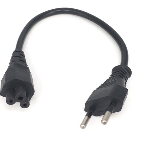 VED Plug Power cord,Schuko CEE7/16 Plug to IEC 320 C5 Micky Power Cable For Notebook Power Supply,Short VDE Power Adaptor Cord
