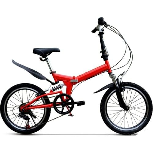Carbon Steel Bike Folding Bicycle Fashion 6 level 20" Portable Light Mountain Bikes for Travel foldable bicycles