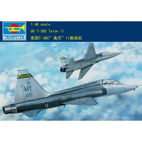 Trumpeter 02876 1/48 US T-38C Talon II Training Aircraft Plane Model Kit TH07231-SMT6
