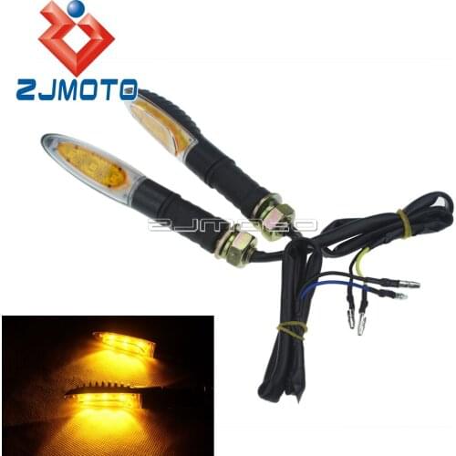 Universal Motorcycle Mini LED Flashlights Blinker For Honda Yamaha Suzuki Kawasaki CBR YZF ZX GSXR Turn Signals Indicators