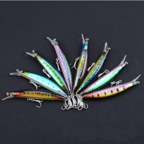 1Pcs High Quality Minnow Fishing Lures 11cm Long Shot Sinking Lifelike Crankbait Artificial Laser Baits Wobblers For Fishing