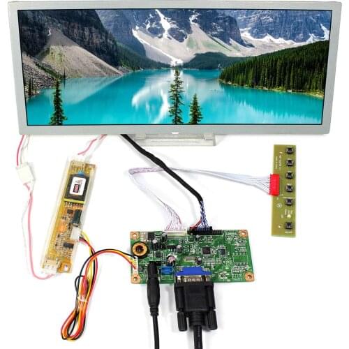 VGA LCD Controller Board Wtih 12.3" 1280x480 LQ123K1LG03 LCD Panel