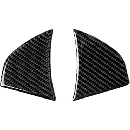 1 Pair Anti-rust Universal Carbon Fiber Steering Wheel Sticker Car Accessories for Honda Fit/Jazz 2014-2018 Interior Stickers