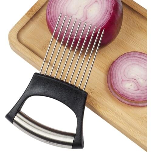 1Pc Stainless Steel Onion Needle Vegetables Fruit Slicer Meat Fork Shredder Meat Shred Pork Clamp Kitchen Accessories