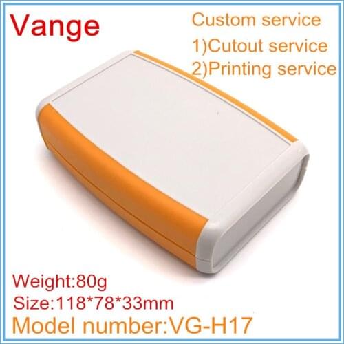 1pcs/lot mold making extrusion case 118*78*33mm ABS plastic diy instrument shell rubber cover for portable module apparatus