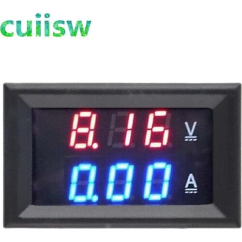 1PCS DC 0-100V 10A Voltmeter Ammeter Red+Blue /Red+Red LED Amp Dual Digital Volt Meter Gauge LED display